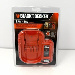 Black & Decker FireStorm BATTERY CHARGER 9.6v-18v Ni-Cd Slide Style FSMVC NEW
